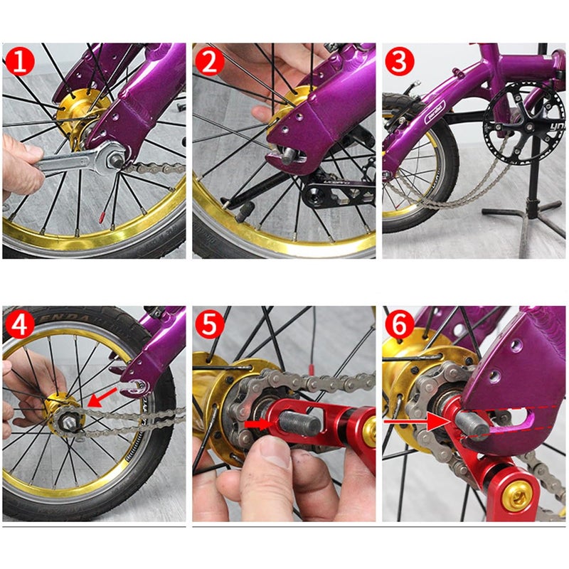 HOUSON Bicycle Rear Chain Guide, Aluminum Alloy Chain Protector for MTB Road Bike Cycling - Image 4